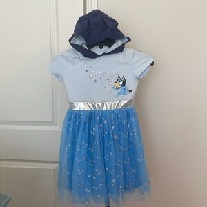 Bluey Hooded Cosplay Short-sleeve Dress Size Small 6/7